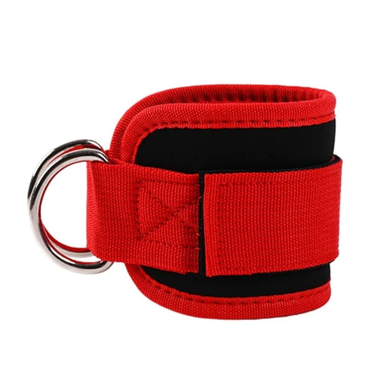 Fitness Ankle Straps Adjustable D-Ring Support Cuffs