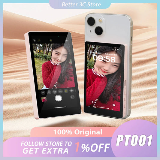 PT001 Wireless Magnetic Monitor Screen For Smartphone Vlog Live Stream Video Recording Selfie Custom Gifts VS KingMa PH01